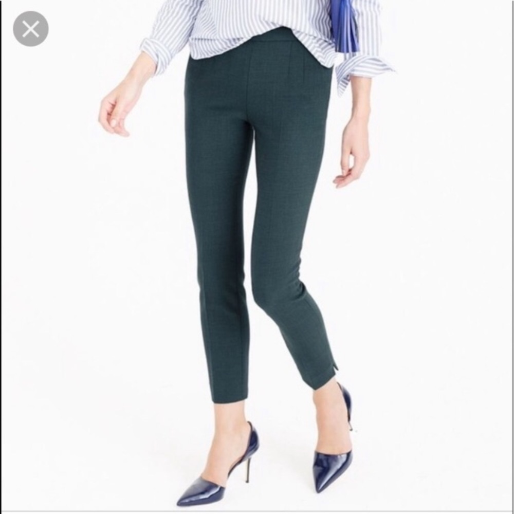 J Crew Ankle Martie Pants Teal 8